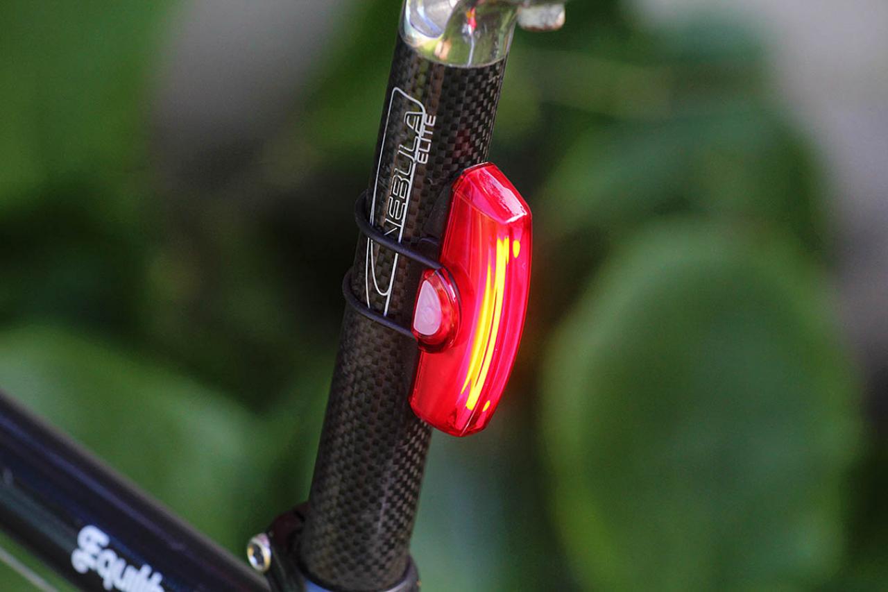 Review Cateye Rapid X rear light road.cc